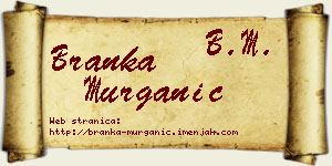 Branka Murganić vizit kartica